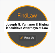 FindLaw | Joseph N Yamaner & Nigina Khasidova Attorneys at Law | Rate Us